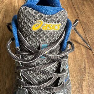 Asics Gel- Kayano 19 Women's Runner Size 8.5 2A Width Grey/Blue Pre-Owned